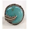 Image 1 : Navajo Old Pawn Sterling Turquoise Ring, Size 7