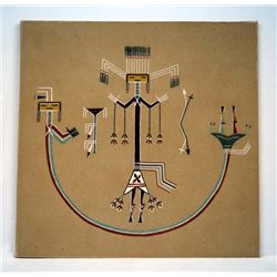 Navajo Sand Painting by J. A. Begay