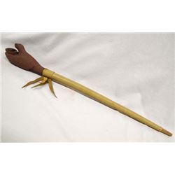 Cherokee Stone Pipe by John Julius Wilnoty b. 1940