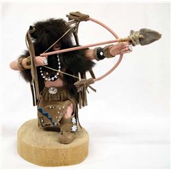 Navajo Buffalo Warrior Kachina by V. Chiquito