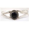 Image 1 : Navajo Sterling Silver Onyx Bracelet