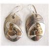 Image 1 : Navajo Gold on Sterling Silver Earrings