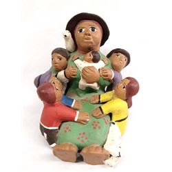 Handmade Peruvian Clay Storyteller