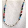 Image 2 : Zuni Sterling Turquoise Ring & Earrings, Necklace