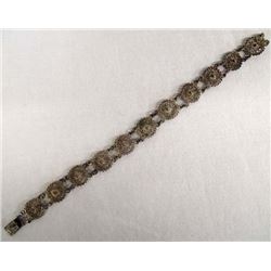 Vintage Mexican Silver Filigree Bracelet