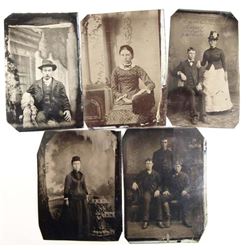 6 Antique 1800's Tin Types
