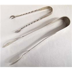 2 Sterling Silver Tongs