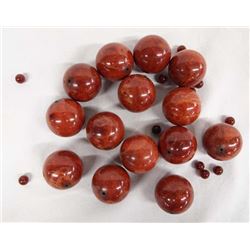 Collection of Bamboo Coral Beads