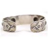 Image 3 : 1940's Navajo Old Sterling Rolling Log Bracelet