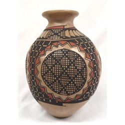 Mata Ortiz Sunflower Pottery Jar by Benjamin Soto