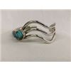 Image 3 : Navajo Sterling Turquoise Inlay Bracelet, L. Begay