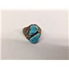 Image 1 : Native American Navajo Kingman Turquoise Sterling Silver Turquoise Ring