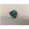 Image 2 : Native American Navajo Kingman Turquoise Sterling Silver Turquoise Ring