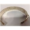 Image 3 : Native American Traditional Navajo 1/20 12Kt Gold Filled on Silver Cuff Bracelet