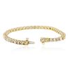 Image 3 : 14KT Yellow Gold 7.26 ctw Diamond Tennis Bracelet