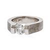 Image 1 : 14KT White Gold 1.10 ctw Round Brilliant Cut Diamond Solitaire Ring