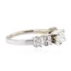 Image 2 : 18KT White Gold 1.10 ctw Diamond Ring