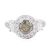 Image 1 : 10KT White Gold 2.81 ctw Diamond Ring