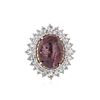 Image 2 : SILVER 17.37 ctw Ruby and White Sapphire Ring