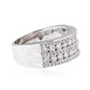 Image 2 : 18KT White Gold 0.91 ctw Diamond Ring