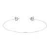 Image 2 : 14KT White Gold 0.34 ctw Diamond Bangle Bracelet