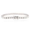 Image 2 : 18KT White Gold 11.64 ctw Diamond Tennis Bracelet