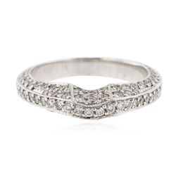 18KT White Gold 0.39 ctw Diamond Ring