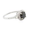 Image 2 : 14KT White Gold 1.46 ctw Diamond Ring