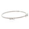 Image 2 : 14KT White Gold 0.33 ctw Diamond Bangle Bracelet