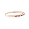 Image 2 : 18KT Rose Gold 0.19 ctw Pink Sapphire and Diamond Ring
