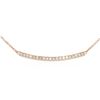 Image 2 : 14KT Rose Gold 0.84 ctw Diamond Necklace