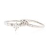 Image 2 : Platinum 0.85 ctw Diamond Wedding Ring Set