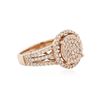 Image 2 : 14KT Rose Gold 0.72 ctw Diamond Ring