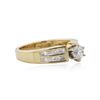 Image 2 : 14KT Yellow Gold 0.85 ctw Diamond Ring