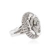 Image 2 : 14KT White Gold 1.59 ctw Diamond Ring