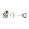 Image 2 : 14KT White Gold 1.03 ctw Diamond Solitaire Earrings