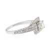Image 2 : 14KT White Gold 1.38 ctw Diamond Ring