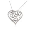 Image 2 : 14-18KT White Gold 0.56 ctw Diamond Pendant With Chain