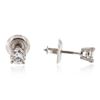 Image 2 : 14KT White Gold 0.48 ctw Diamond Solitaire Earrings