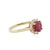 Image 2 : 14KT Yellow Gold 2.01 ctw Ruby and Diamond Ring