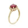 Image 3 : 14KT Yellow Gold 2.01 ctw Ruby and Diamond Ring