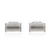 Image 1 : 14KT White Gold 0.26 ctw Diamond Cuff Links