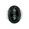 Image 1 : 14KT White Gold 40.61 ctw Blue Topaz and Diamond Ring