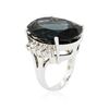 Image 3 : 14KT White Gold 40.61 ctw Blue Topaz and Diamond Ring