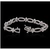 Image 3 : 14KT White Gold 3.09 ctw Diamond Bracelet