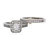 Image 3 : 18KT-24KT Two-Tone Gold 0.85 ctw Diamond Ring Wedding Set