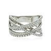 Image 1 : 14KT White Gold 0.80 ctw Diamond Ring