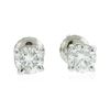 Image 1 : 14KT White Gold 1.00 ctw Diamond Solitaire Earrings