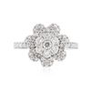 Image 1 : 18KT White Gold 0.86 ctw Diamond Ring