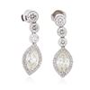 Image 1 : 18KT White Gold 4.89 ctw Diamond Earrings